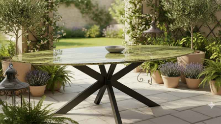 Gartentische mit Steinplatten nach Wunschmass