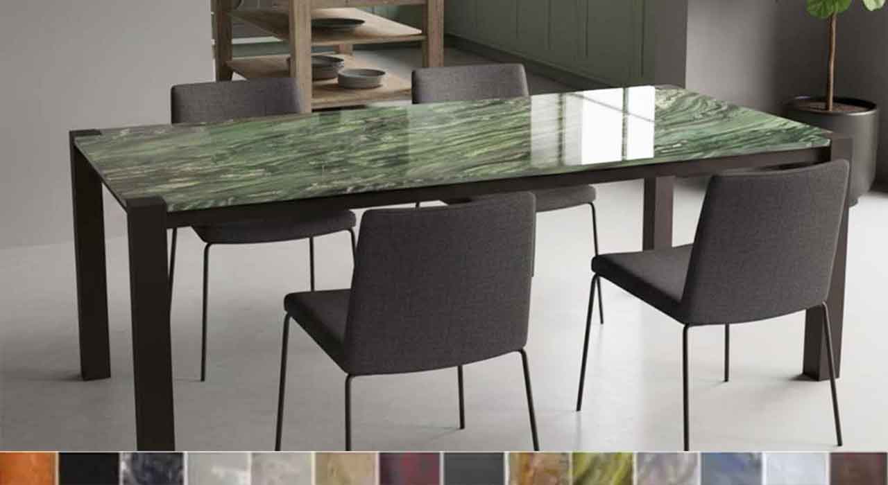 moderne Esstisch Design modell Aruba. Handgefertigt in 40 Farben nach Wunsch online konfigurierbar
