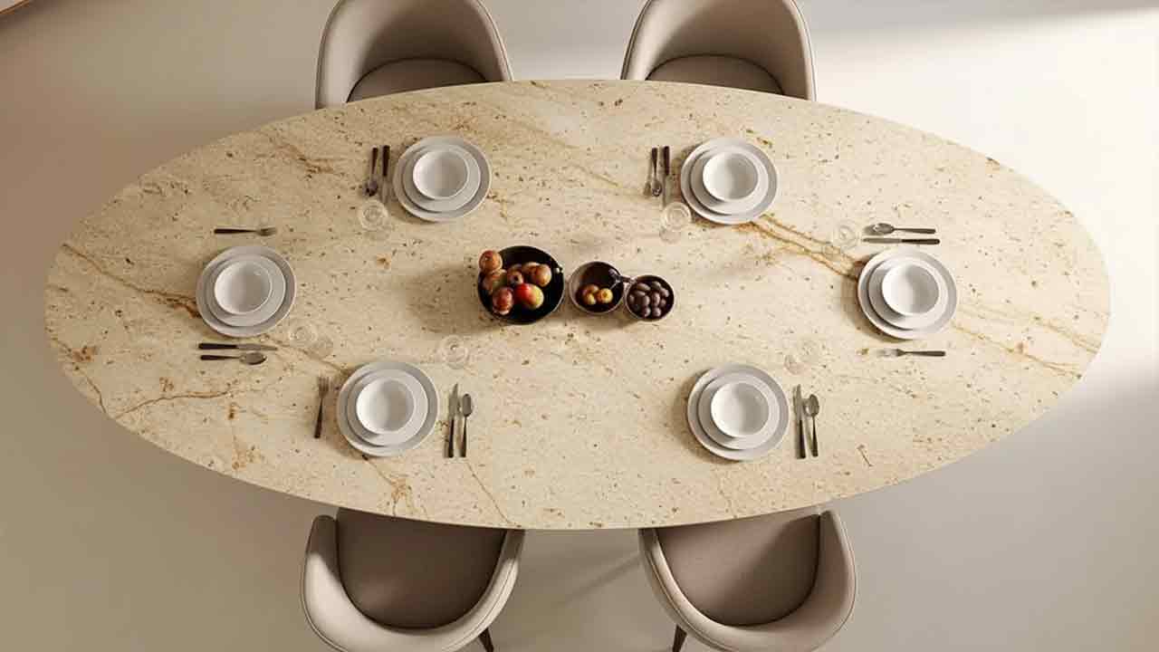 Esstisch Marmor Novalis Oval