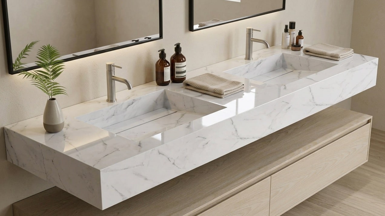 Silestone Doppel Waschtisch Simplicitiy online konfigurieren
