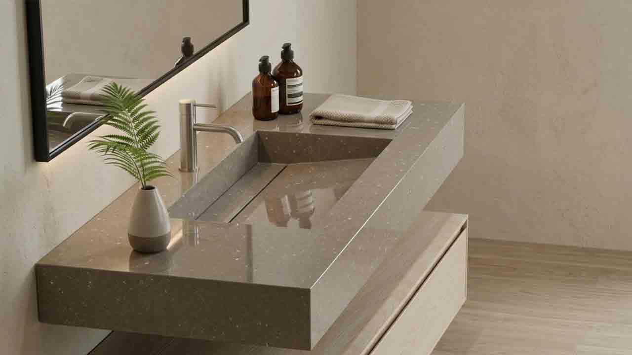Silestone Waschtisch Simplicity mit Ablage online konfigurieren