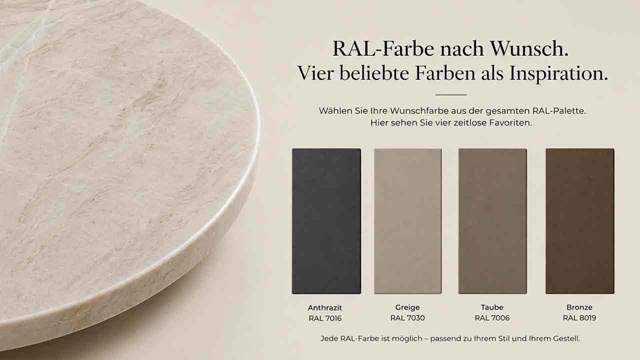 Rinder Marmor Esstisch Destail Infos zu Tischgestellen